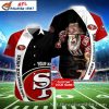 49ers Mascot Pride Color Split Customizable Hawaiian Shirt