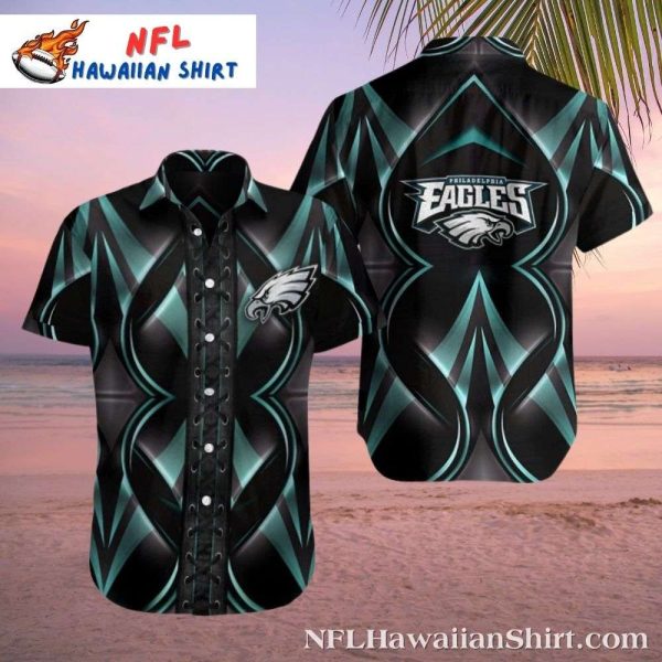 Abstract Wings Art Philadelphia Eagles Tropical Hawaiian Shirt