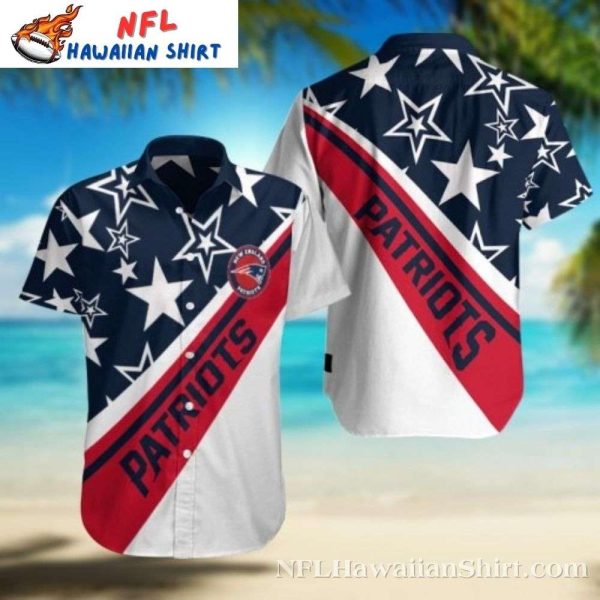 All-Star Patriots Banner Hawaiian Shirt – Red