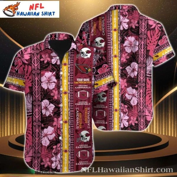 Arizona Cardinals Tribal Beat Customizable Hawaiian Shirt – NFL Native Pulse