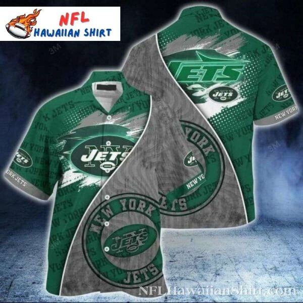 Artistic Splash New York Jets Hawaiian Shirt – Jets Creative Wave Aloha Shirt