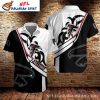 Black And White Atlanta Falcons Elite Hawaiian Shirt