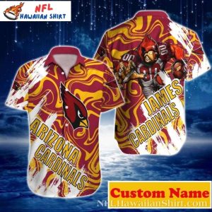 Blazing Spirit – Arizona Cardinals Fiery Hawaiian Shirt