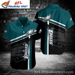 Bold Eagle Stripe Philadelphia Eagles Aloha Shirt – Game Day Ready Look