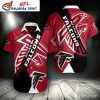 Bold Red Abstract Falcons NFL Hawaiian Shirt