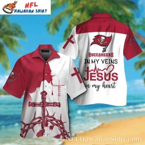 Buccaneers Faith And Football Inspirational Hawaiian Shirt