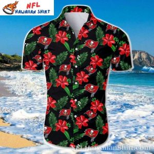 Buccaneers Festive Flora NFL Hawaiian Shirt Mens