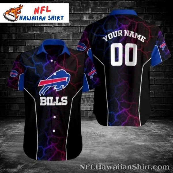 Buffalo Bills Striped Custom Name And Number Hawaiian Shirt For Fans