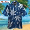 Cannabis Leaf And Horseshoe – Bold Indianapolis Colts Hawaiian Style Shirt