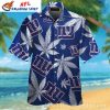 Cannabis Leaf New York Giants Hawaiian Shirt