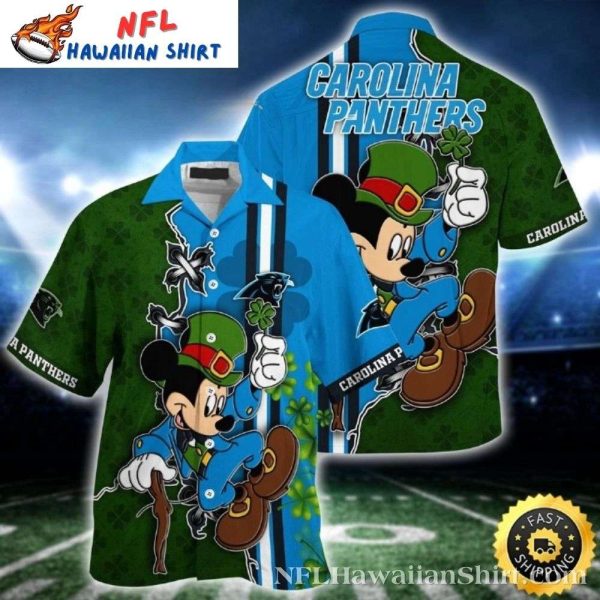 Carolina Panthers Hawaiian Shirt – Mickey Mouse St Patricks Day Graphics