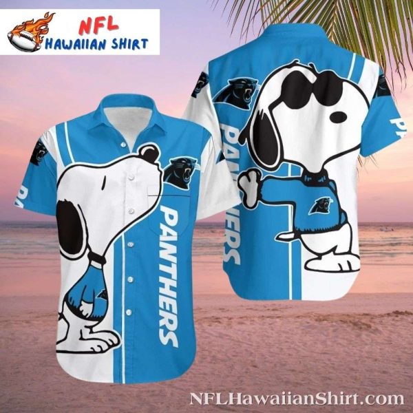 Carolina Panthers Hawaiian Shirt – Snoopy’s Adorable Style