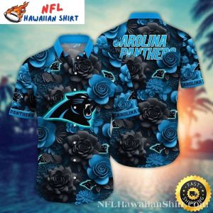 Carolina Panthers Midnight Bloom Tropical Hawaiian Shirt