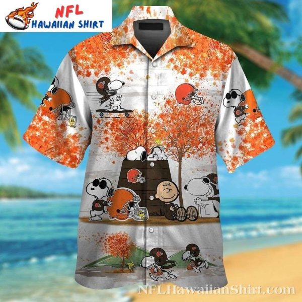 Charlie Brown’s Playbook – Snoopy Cleveland Browns Fall Shirt