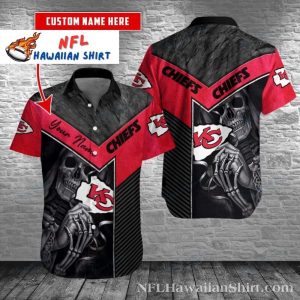 Chiefs Dark Knight Customizable Men’s Hawaiian Shirt