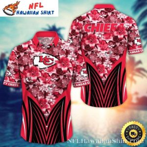 Chiefs Floral Touchdown – Pink Blossom Men’s Hawaiian Shirt