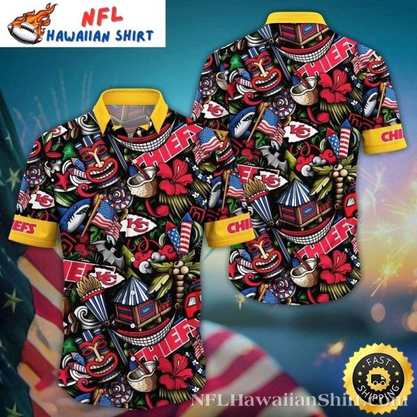 Chiefs Tribal Tiki – KC Chiefs Exotic Aloha Shirt