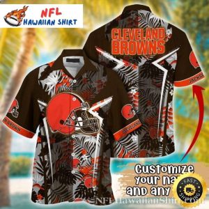 Classic Camo Cleveland Browns Aloha Shirt – Sleek Gridiron Edition