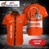 Classic Orange Cleveland Browns Hawaiian Button-Up – Customizable Edition