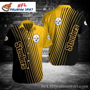 Classic Striped Play – Pittsburgh Steelers Hawaiian Shirt