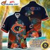 Classic Tropical Chicago Bears Hawaiian Shirt – Mens Floral Midnight Elegance