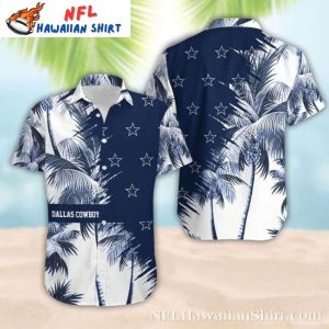 Cowboys Palm Shadows Fan Exclusive Hawaiian Shirt