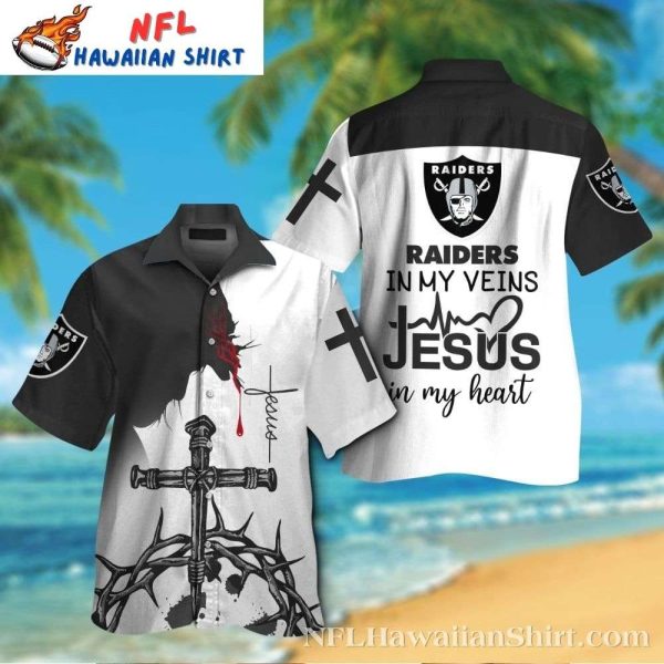 Crossing The Field – Raiders Faithful Hawaiian Shirt