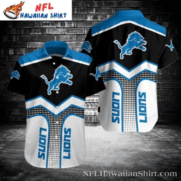 Detroit Lions Dapper Dot Grid Hawaiian Shirt