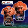 Dragon’s Breath Cincinnati Bengals White Hawaiian Shirt