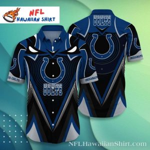 Dynamic Horseshoe Vortex – Sleek Indianapolis Colts Hawaiian Shirt