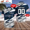 Dynamic Play Custom Name And Number Patriots Hawaiian Shirt – Sporty Aloha Style