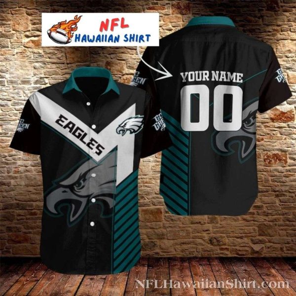 Eagles Game Day Hawaiian Jersey-Style Shirt