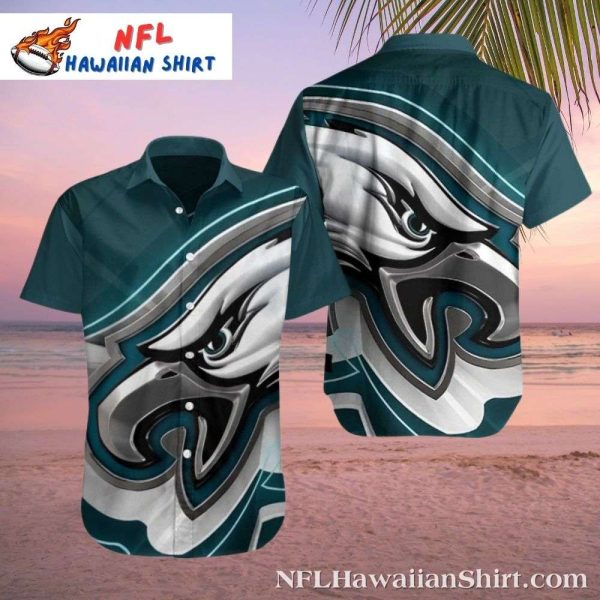 Eagles Swirl Philadelphia Eagles Aloha Shirt – Teal Twist Artistry