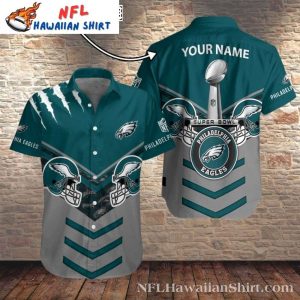 Eagles Victory Formation Super Bowl Edition Aloha Shirt