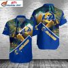 Electric Rush LA Rams Hawaiian Shirt – Abstract Geometric Pattern