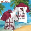 Faithful Flock Cardinals Cross Hawaiian Shirt