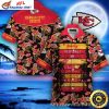 Family Football Chiefs Floral Night Bloom KC Hawaiian Aloha Shirt