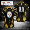 Fan Favorite Custom Name And Number Steelers Tropical Shirt – Iconic Emblem Design