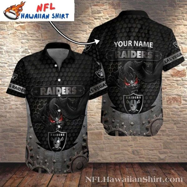 Fiery Eyes Dragon Las Vegas Raiders Hawaiian Shirt