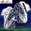 Floral Midnight Navy – Chicago Bears Hawaiian Shirt Mens