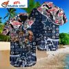 Floral Star Showdown Dallas Cowboys Hawaiian Shirt