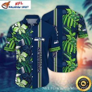 Fresh Foliage NFL Seattle Seahawks Tropical Hawaiian Shirt