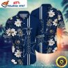 Golden Daisy Dallas Cowboys Aloha Shirt – Navy Twilight Garden