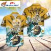 Grateful Tunes – Steelers Tropical Shirt With A Musical Skeleton