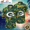 Green Bay Packers Floral Field Men’s Hawaiian Shirt – Yellow Rose Playbook