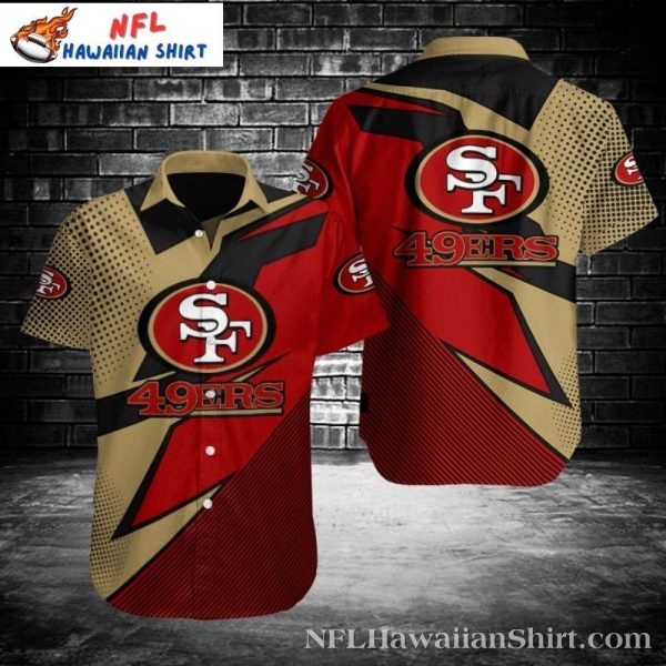 Gridiron Glamour 49ers Aloha Shirt – Gold Rush Edition