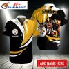 Gridiron Glory Customizable Pittsburgh Steelers Hawaiian Shirt – Bold Graphics Edition