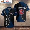 Gridiron Nights Patriots Hawaiian Shirt – Black And Team Logo Elegance