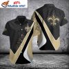 Hex Appeal Contrast – New Orleans Saints Sleek Hawaiian Shirt