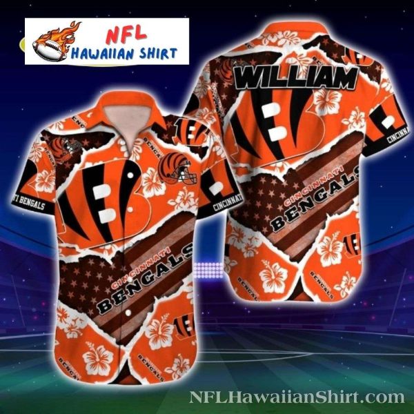 Hibiscus And Helmets Cincinnati Bengals Aloha Shirt – Floral Fan Pride